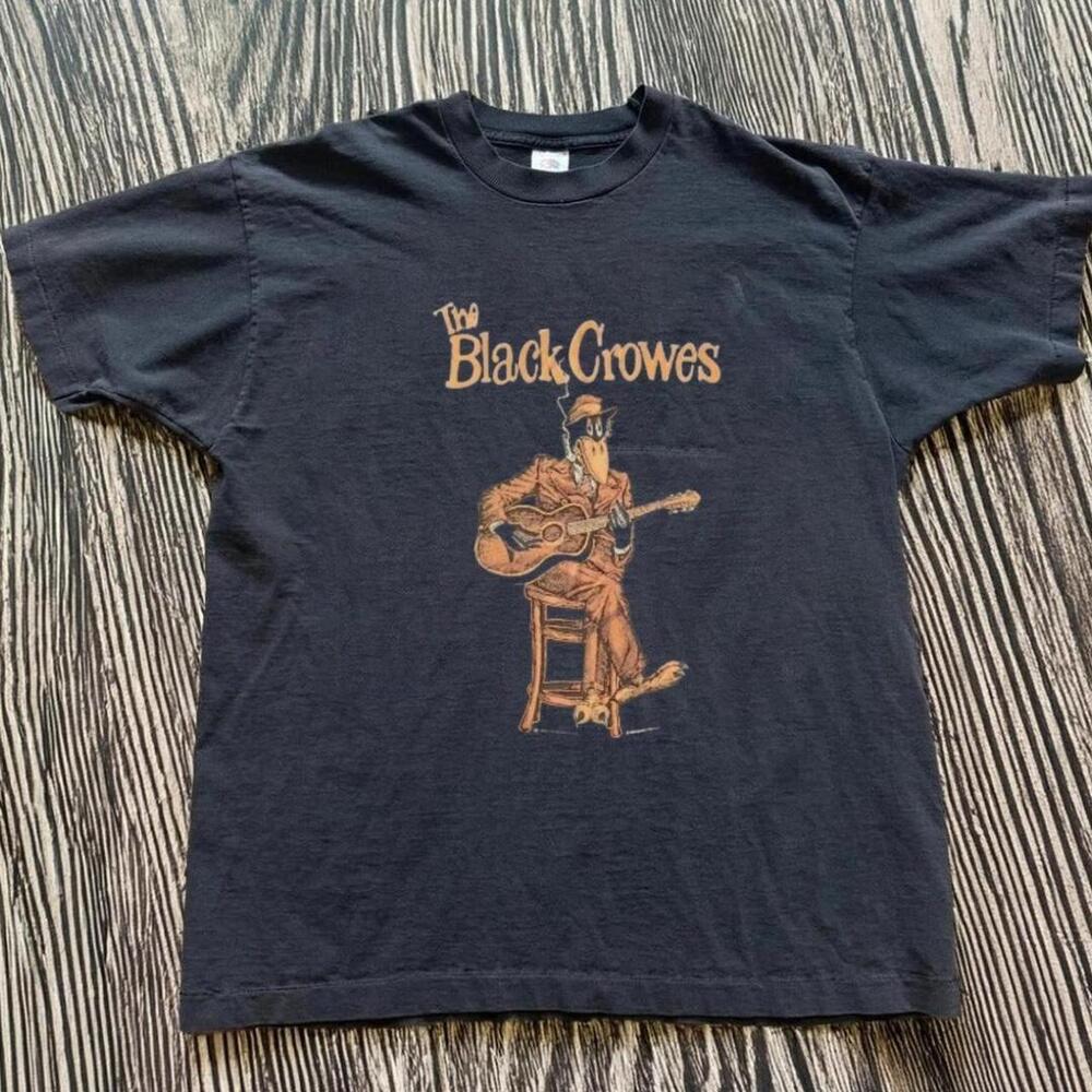 Gildan Men Black T-Shirt, The Black Crowes Black Band Tee